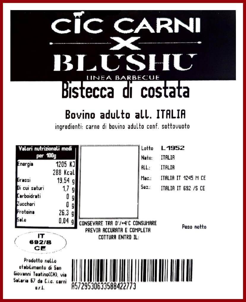 bistecca di costata italia