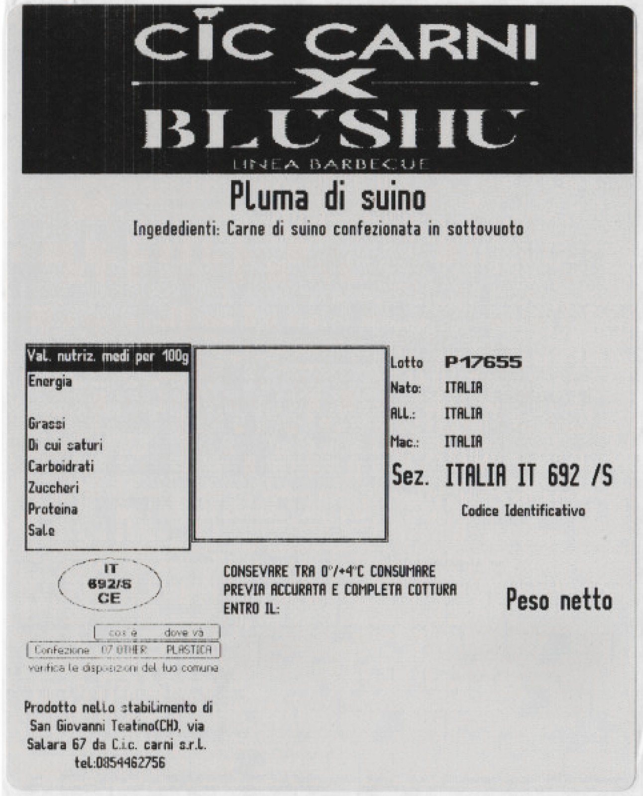 Pluma Suino 100% Italiano 2pz 700gr 7 Pluma Suino 100% Italiano 2pz 700gr Suino Arrosticini - Cic Carni 7