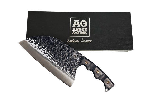 Coltello Angus & Oink Serbian Cleaver Kit e Accessori Arrosticini - Cic Carni