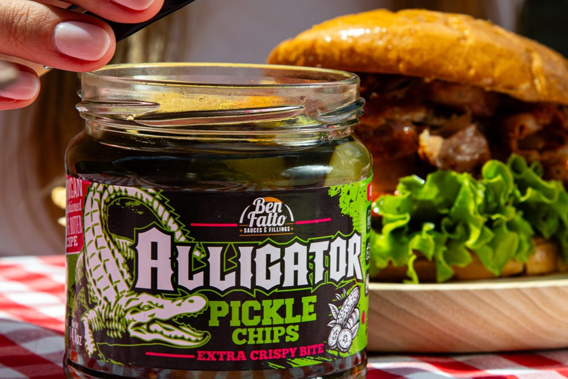 Alligator Pickle Chips